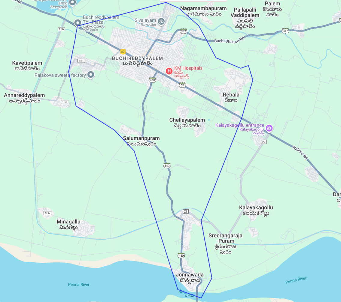 FeastiGo Service Areas - Buchi Reddy Palem, Rebala, Chellayapalem
